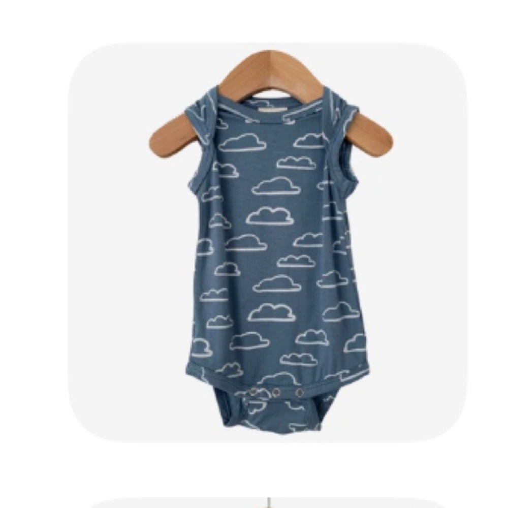 SpearmintLove Sleeveless Bodysuit, Cloud Onesie and Bloomers Set